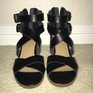 Black Material Girl Heels